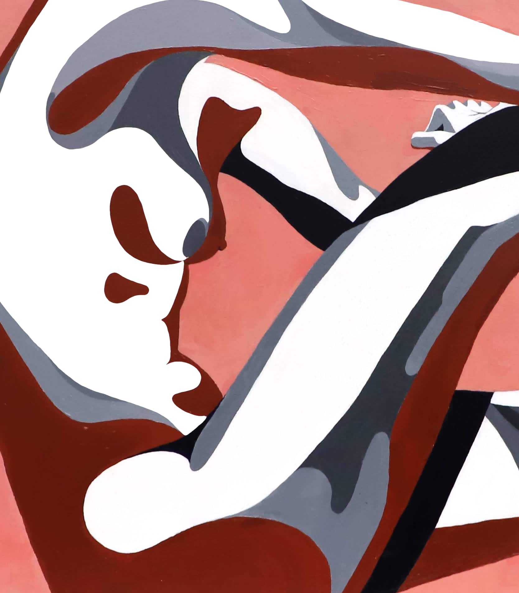 Woman in Red - Acrylic