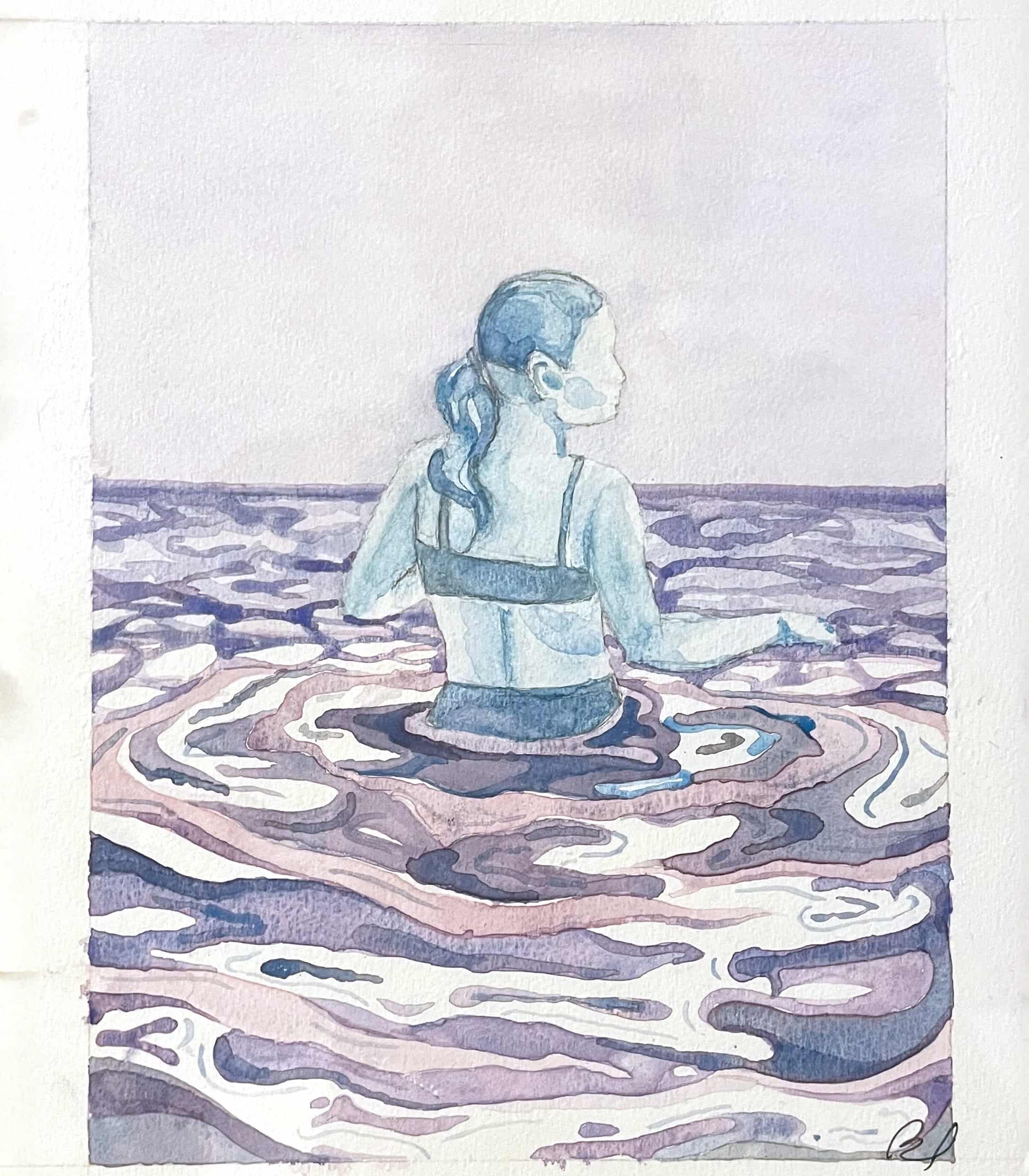 Water Women Purple - Watercolor